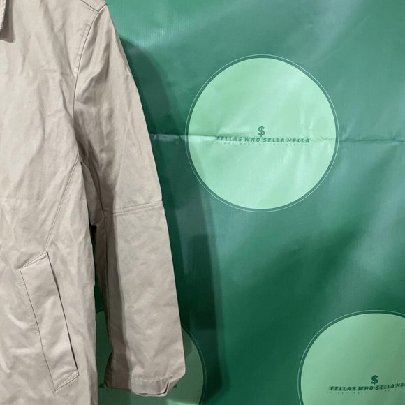 DKNY Women's mid-thigh/knee length button front TRENCH COAT in TAUPE sz MED-GUC - Picture 5 of 10